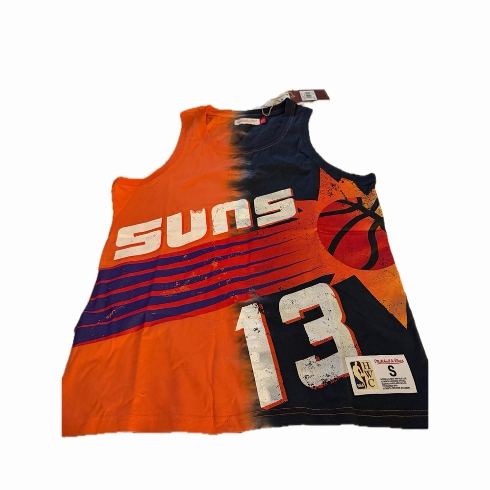 Mitchell & Ness Phoenix Suns Steve Nash 13 Split Dye Tank Top Mens Small NWT‎